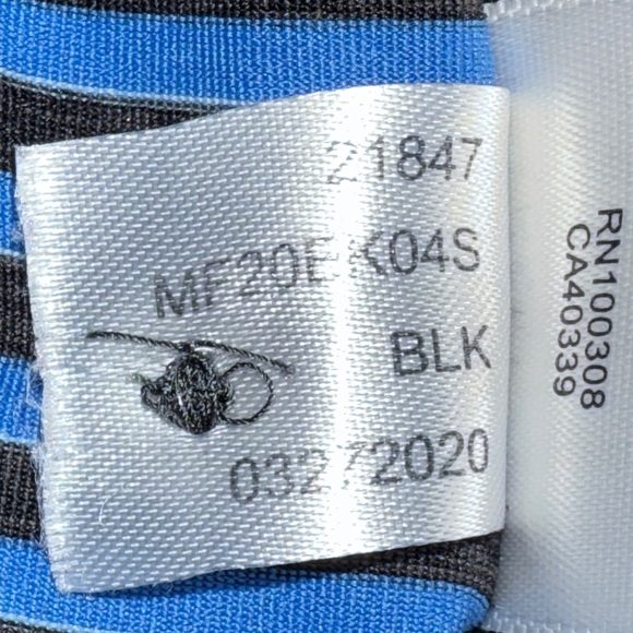 Peter Millar Summer Comfort Polo MF20EK04S Blue and Black Striped. Men’s Large - Picture 10 of 12